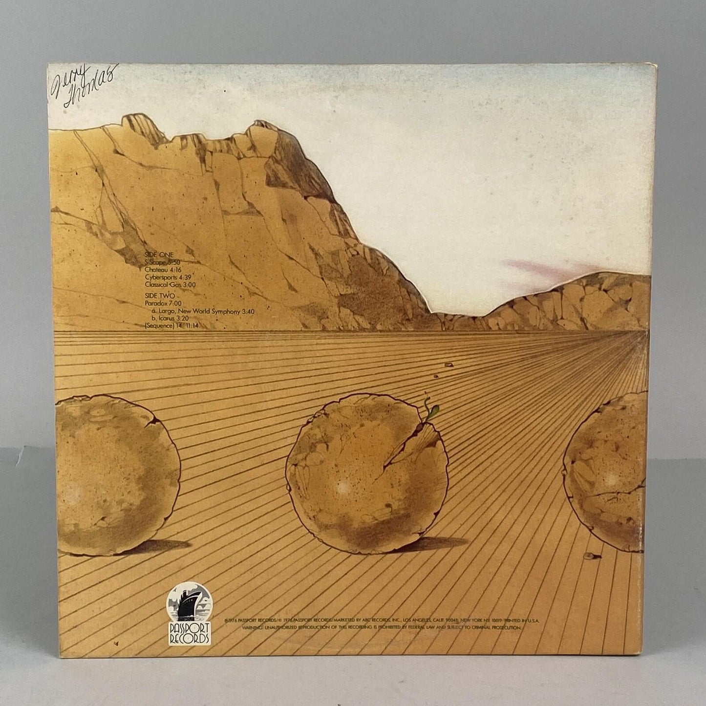 Synergy Sequencer LP Vinyl Record, by Passport Records 1976, excellent