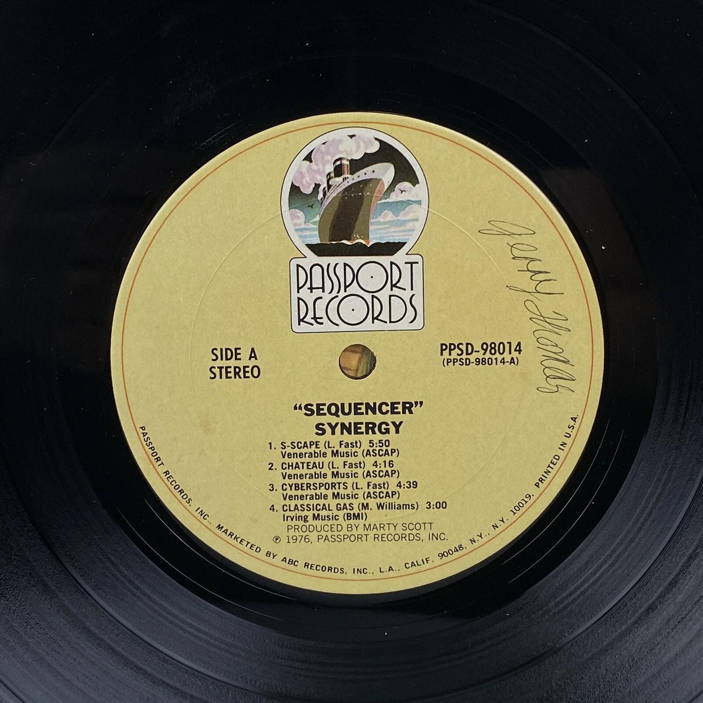 Synergy Sequencer LP Vinyl Record, by Passport Records 1976, excellent