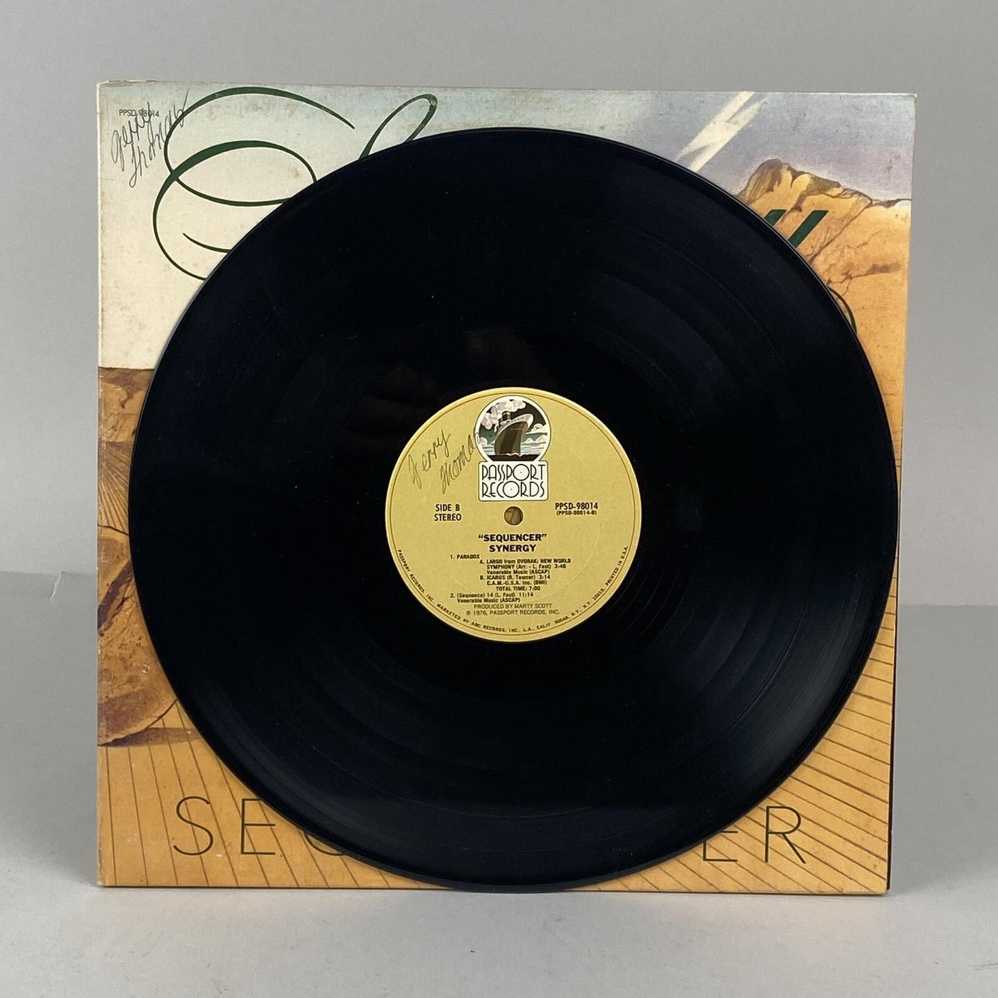 Synergy Sequencer LP Vinyl Record, by Passport Records 1976, excellent