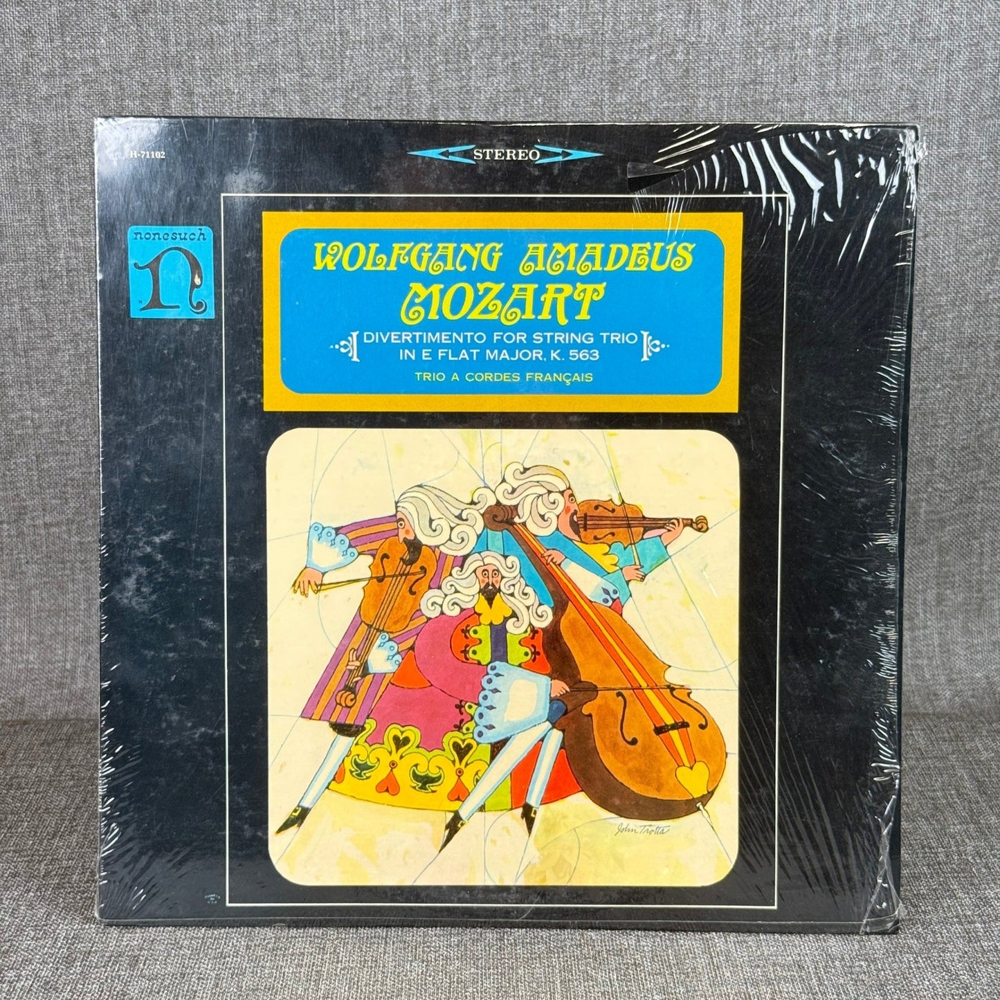 Wolfgang Amadeus Mozart Vinyl Record Nonesuch Stereo Divertimento String Trio