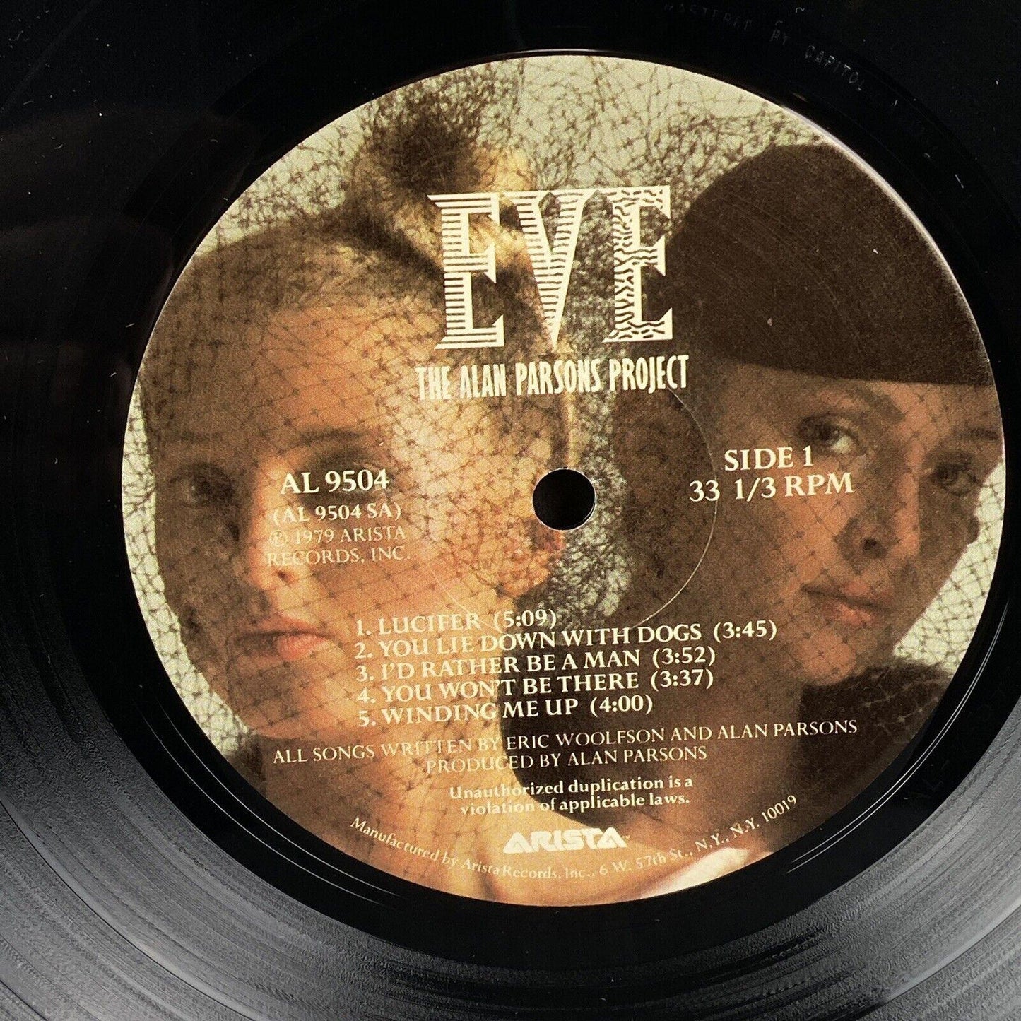 The Alan Parsons Project - Eve 1979 Vinyl LP Record - Excellent
