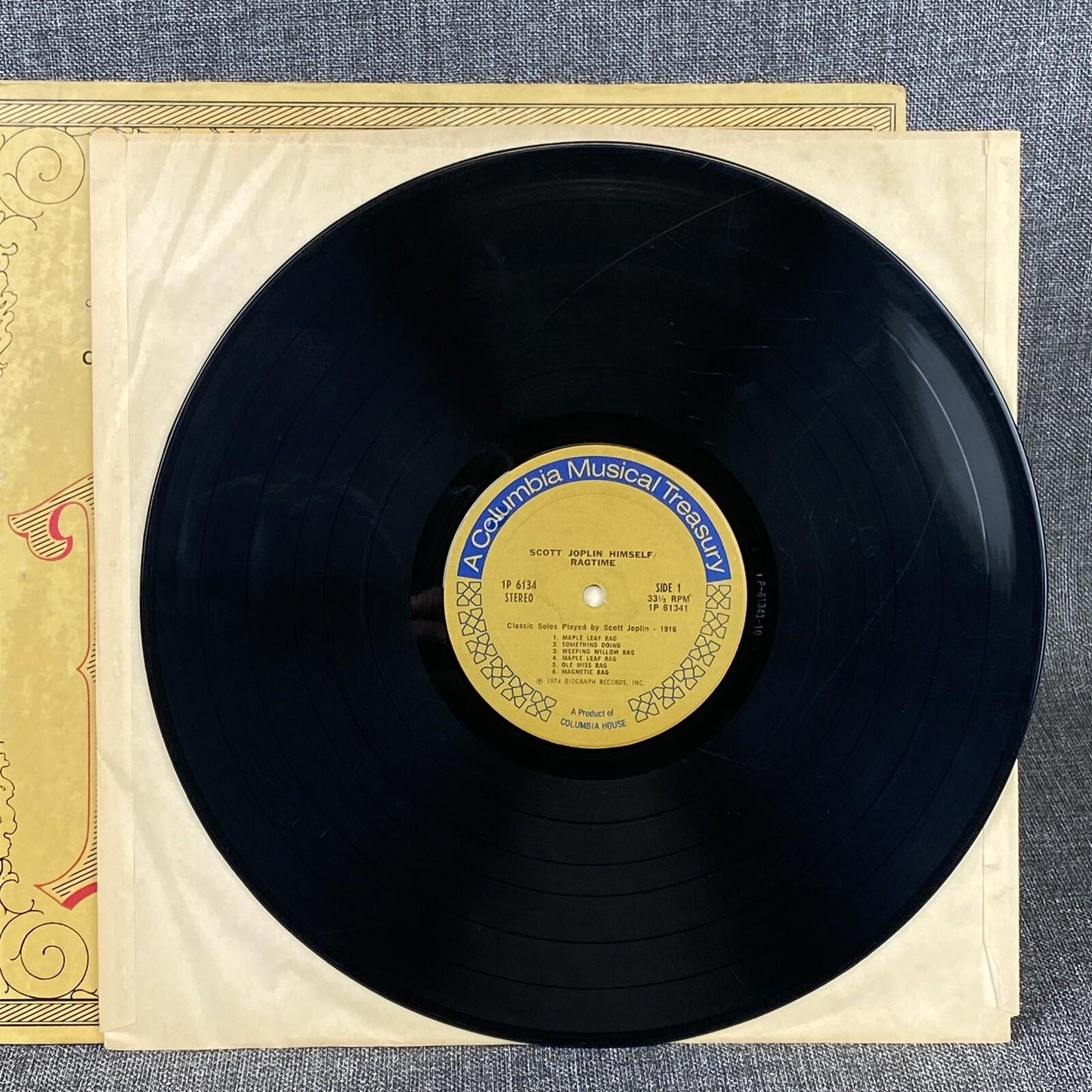 Scott Joplin Himself 1974 Biograph 1P 6134 Vinyl Ragtime