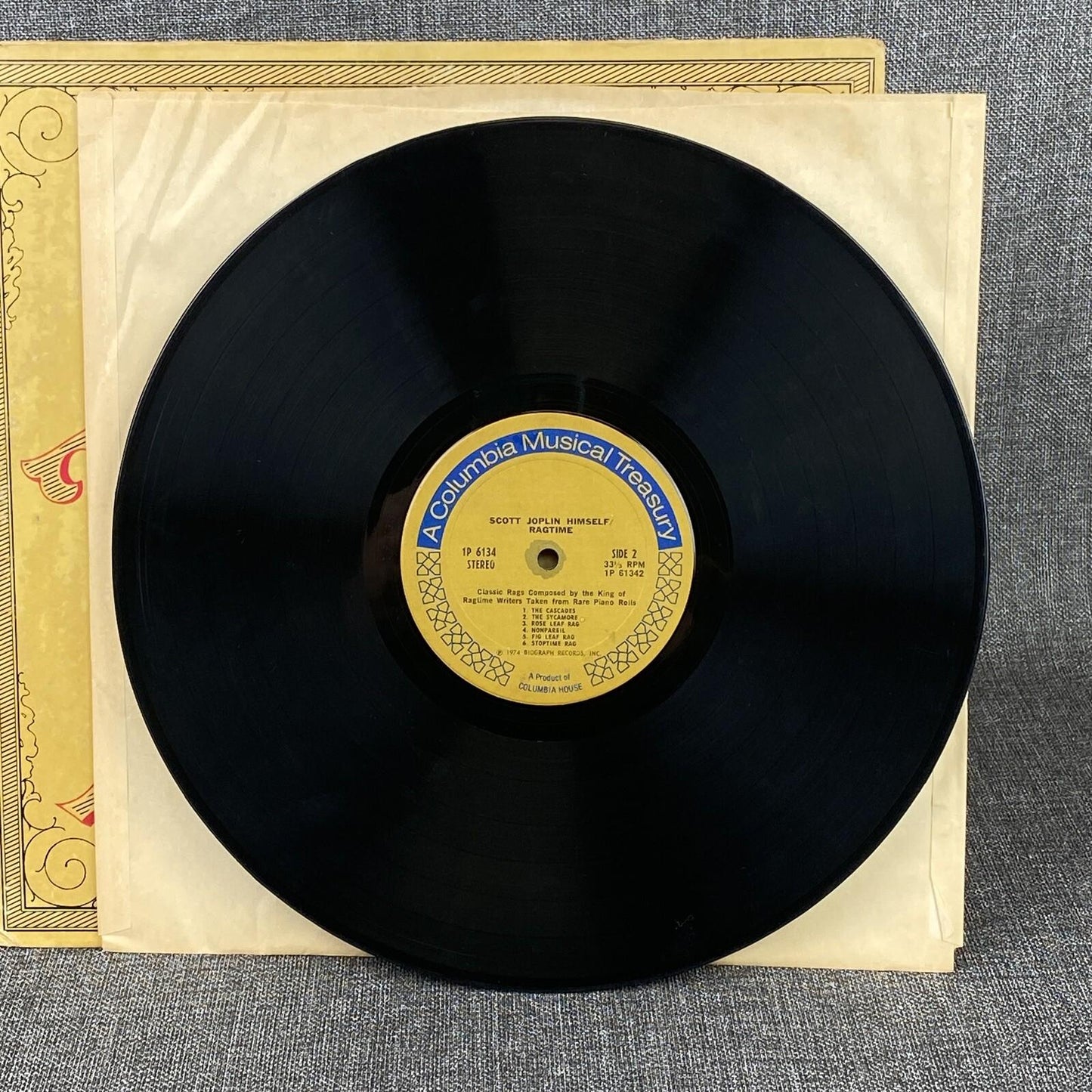 Scott Joplin Himself 1974 Biograph 1P 6134 Vinyl Ragtime