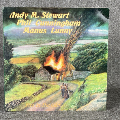 Fire In The Glen~Stewart~Cunningham~Lunny~Shanachie Celtic Folk Vinyl LP