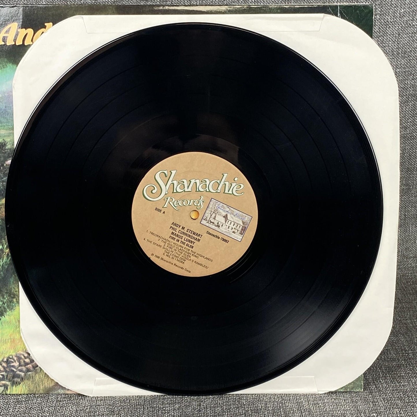 Fire In The Glen~Stewart~Cunningham~Lunny~Shanachie Celtic Folk Vinyl LP