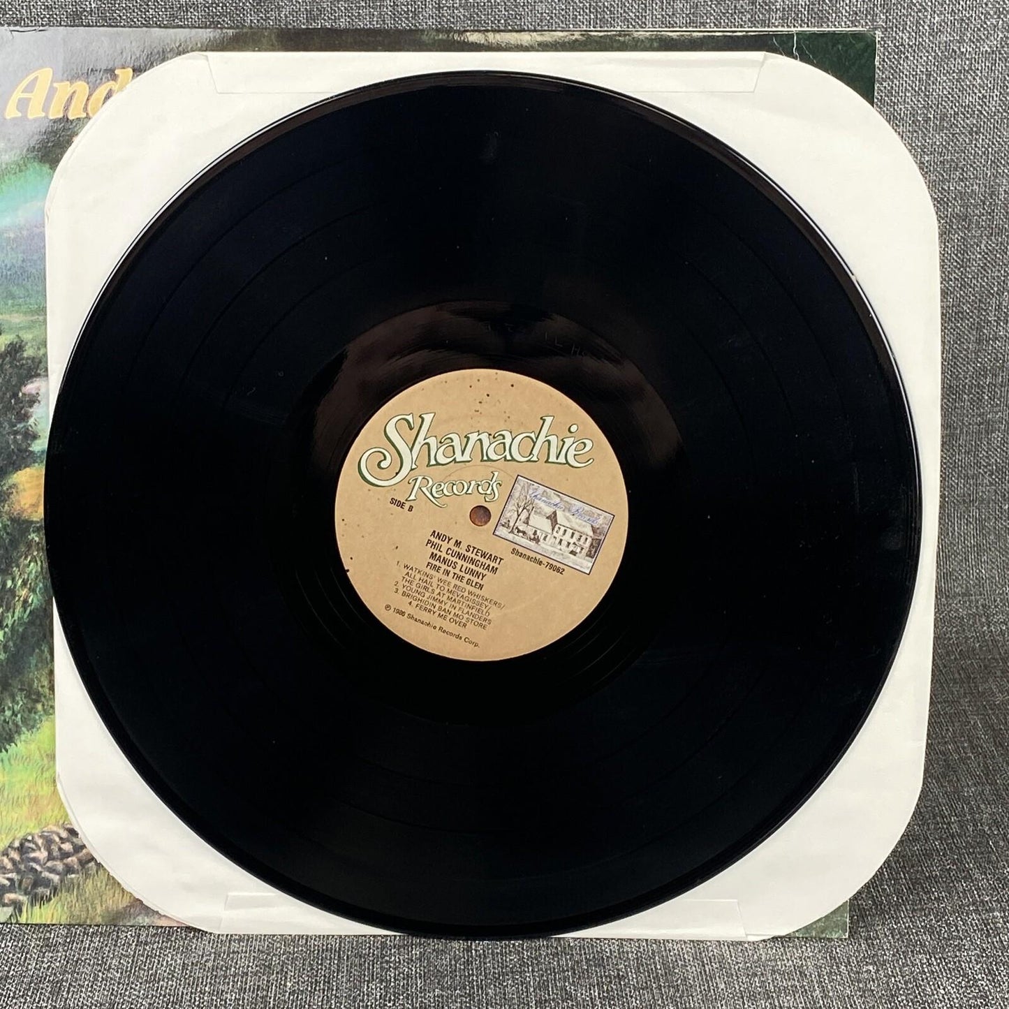 Fire In The Glen~Stewart~Cunningham~Lunny~Shanachie Celtic Folk Vinyl LP