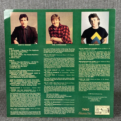 Fire In The Glen~Stewart~Cunningham~Lunny~Shanachie Celtic Folk Vinyl LP