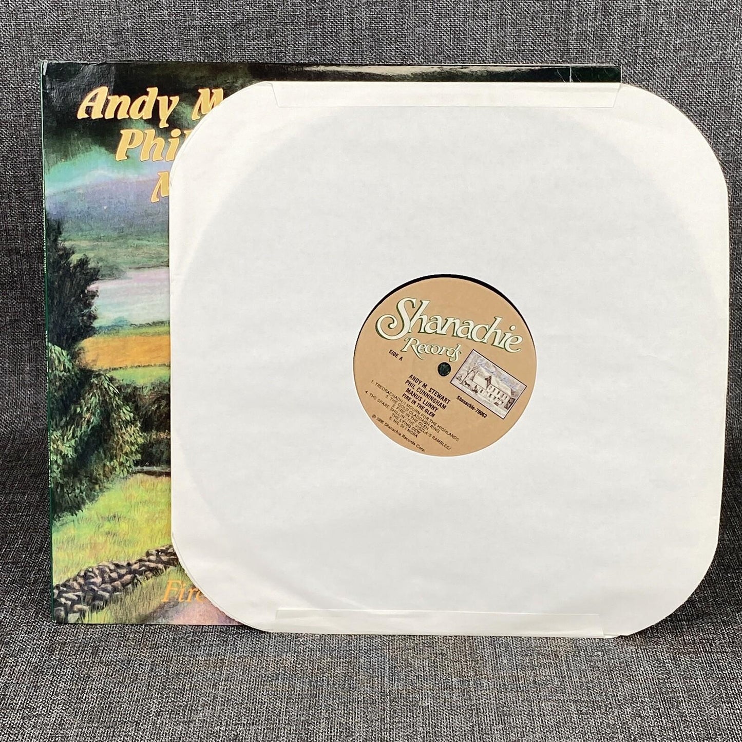 Fire In The Glen~Stewart~Cunningham~Lunny~Shanachie Celtic Folk Vinyl LP
