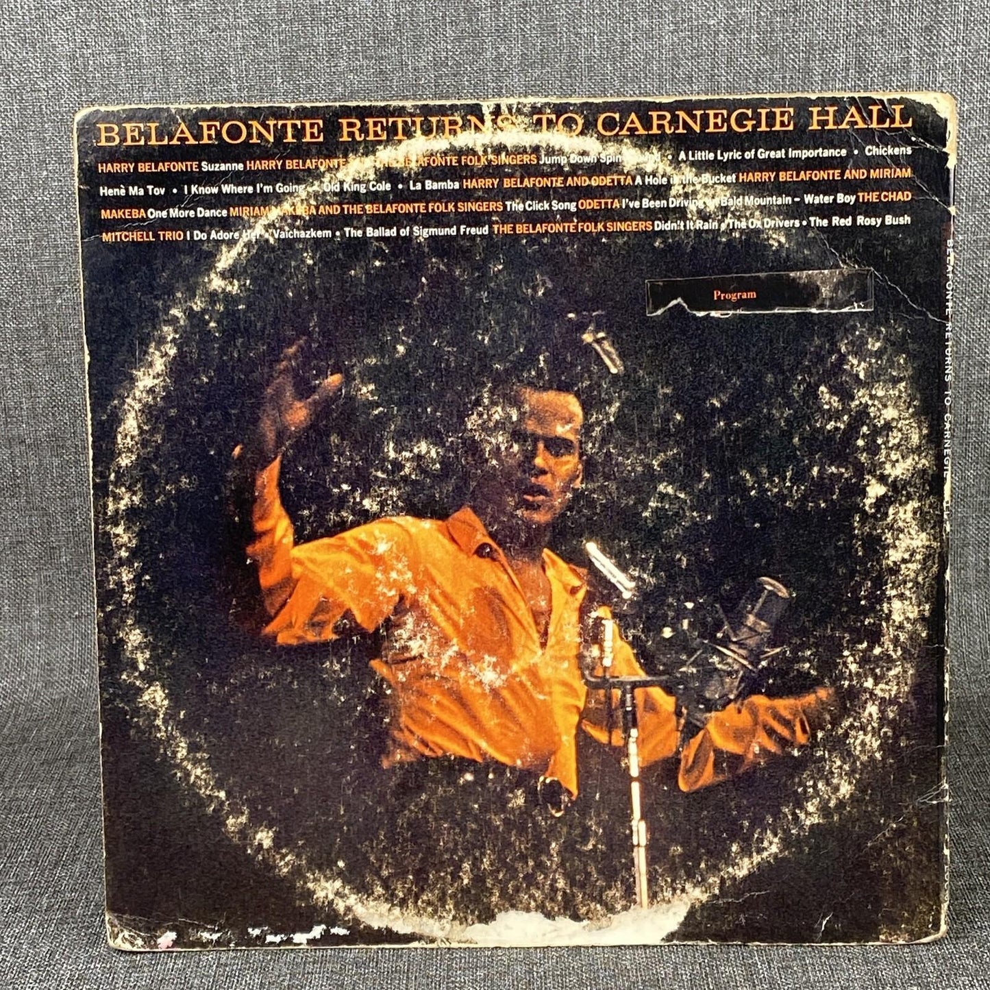 Returns To Carnegie Hall - Harry Belafonte (Vinyl Records 33 1/3, 6007