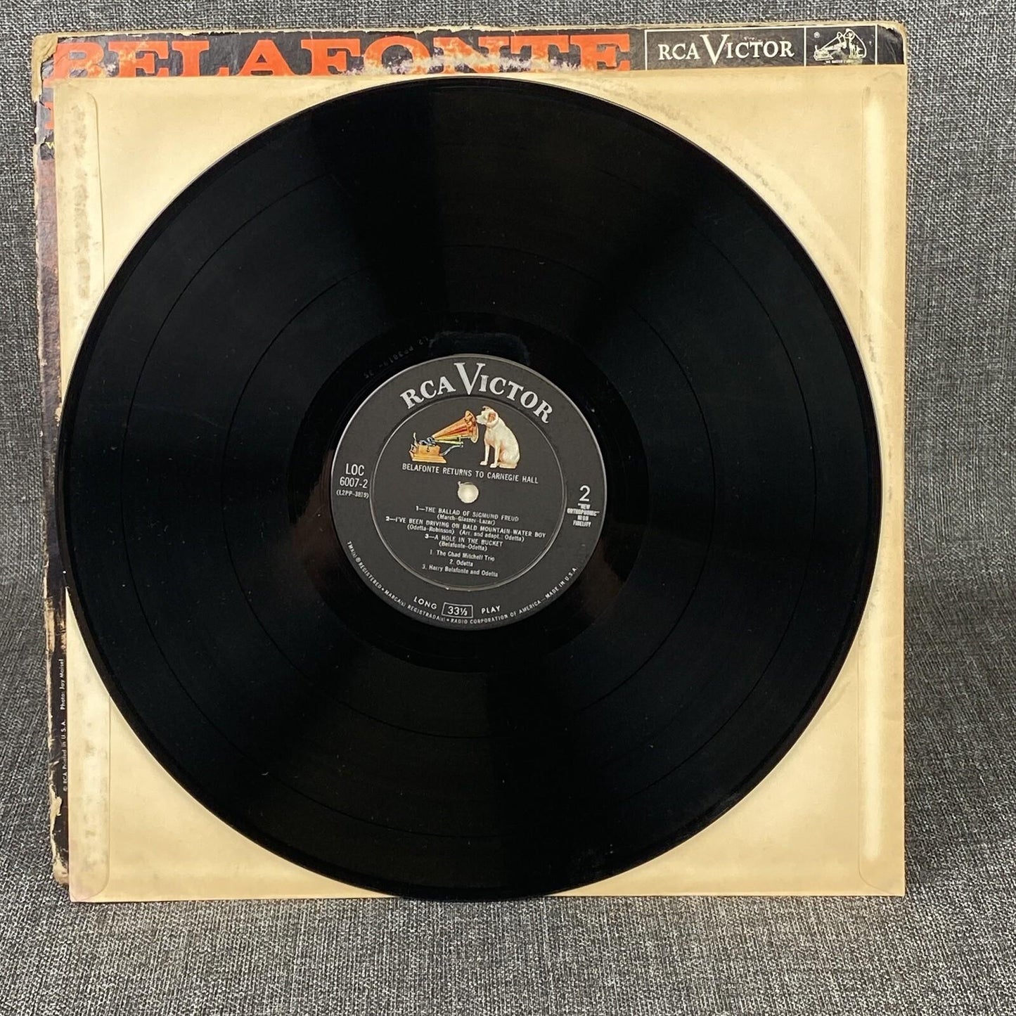 Returns To Carnegie Hall - Harry Belafonte (Vinyl Records 33 1/3, 6007