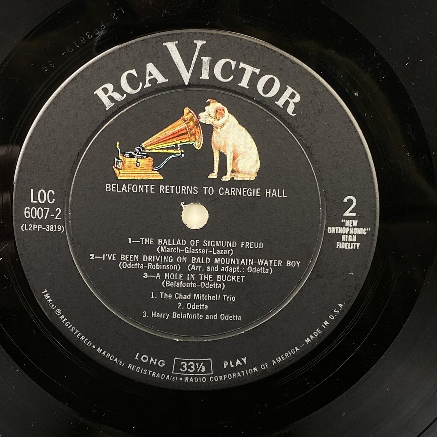 Returns To Carnegie Hall - Harry Belafonte (Vinyl Records 33 1/3, 6007