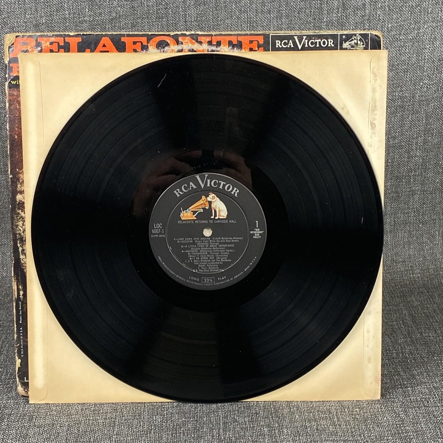 Returns To Carnegie Hall - Harry Belafonte (Vinyl Records 33 1/3, 6007