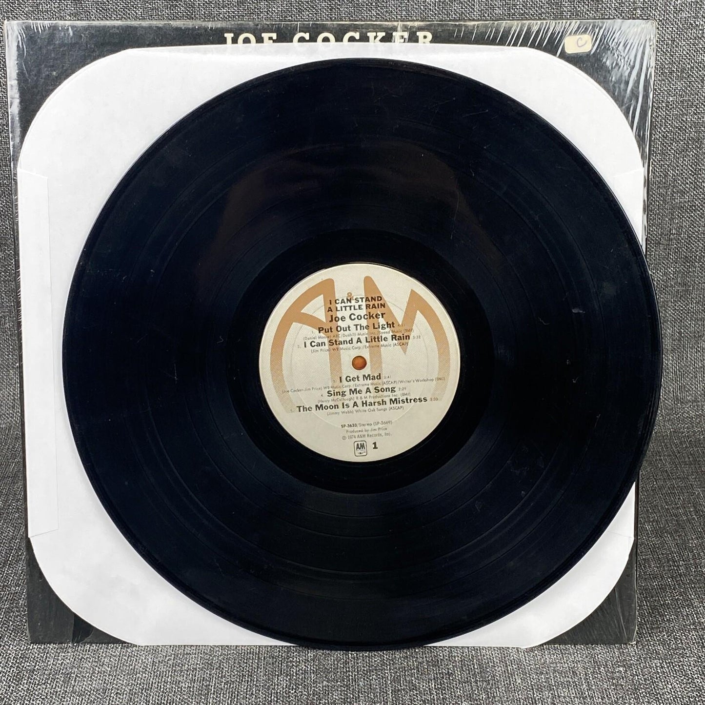 JOE COCKER I Can Stand A Little Rain WHITE LABEL PROMO LP