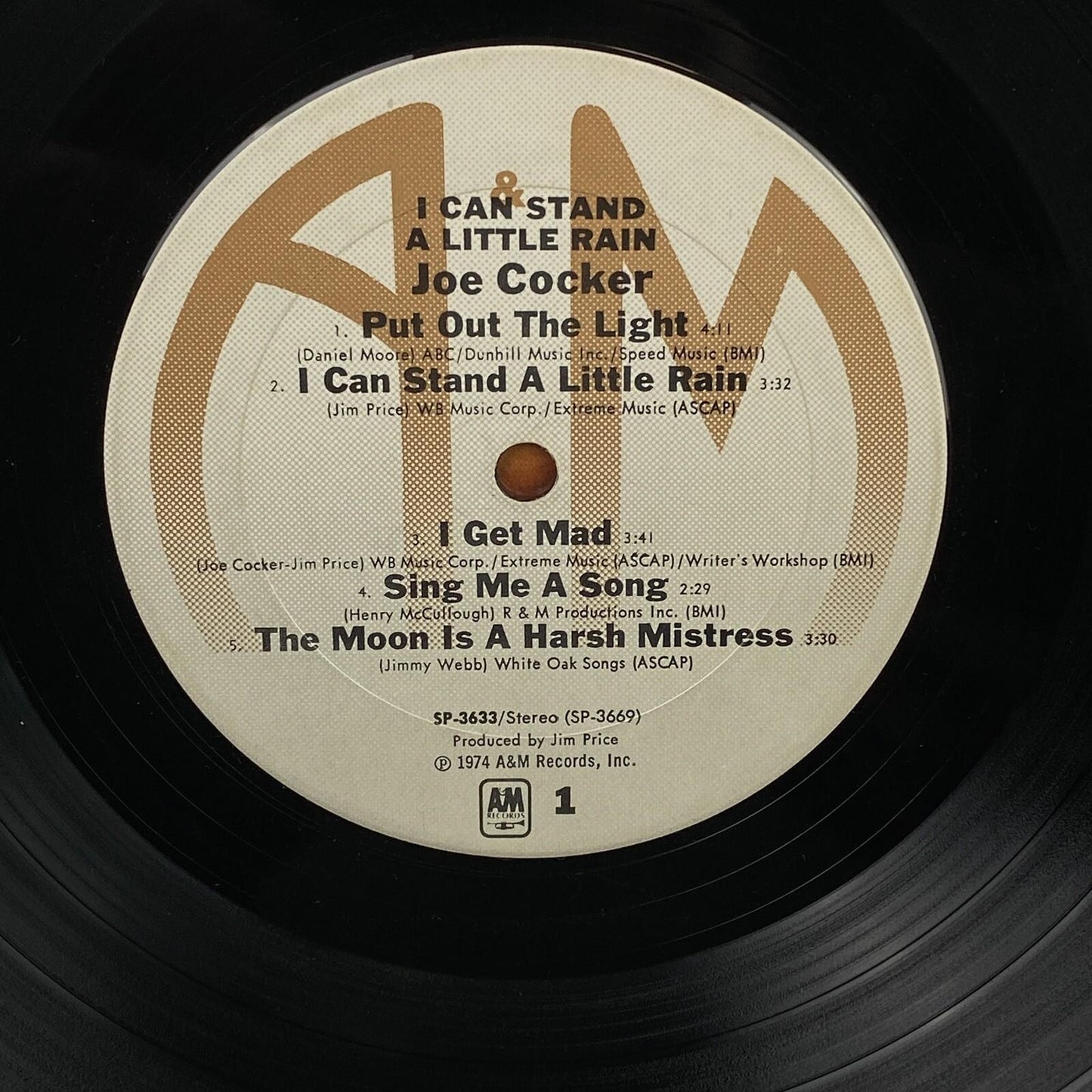 JOE COCKER I Can Stand A Little Rain WHITE LABEL PROMO LP