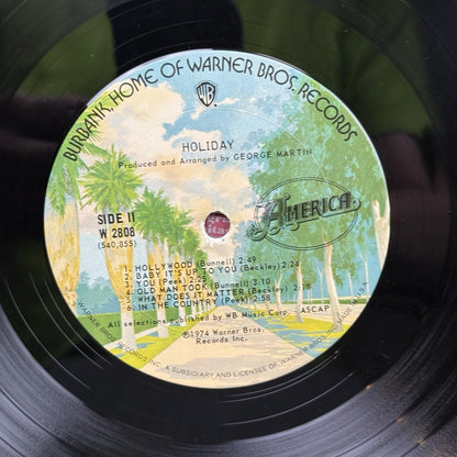 AMERICA "Holiday" 1974 Vinyl Record - EXCELLENT +