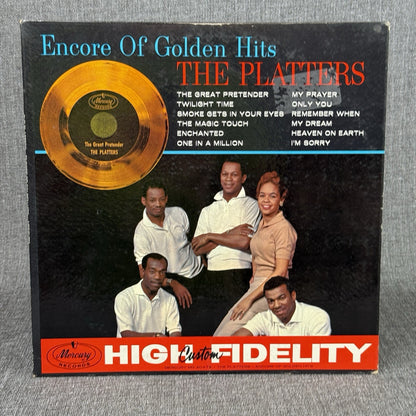 THE PLATTERS -  Encore of Golden Hits - Vinyl LP- RECORD -EXCELLENT