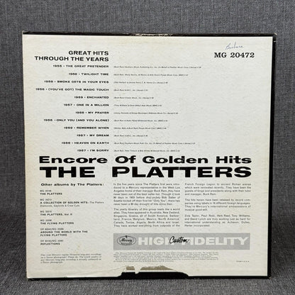 THE PLATTERS -  Encore of Golden Hits - Vinyl LP- RECORD -EXCELLENT