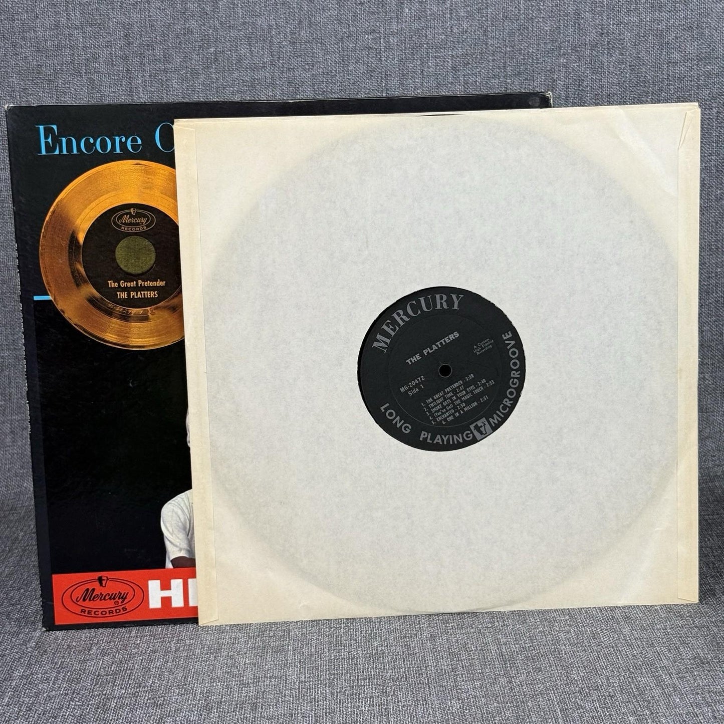 THE PLATTERS -  Encore of Golden Hits - Vinyl LP- RECORD -EXCELLENT