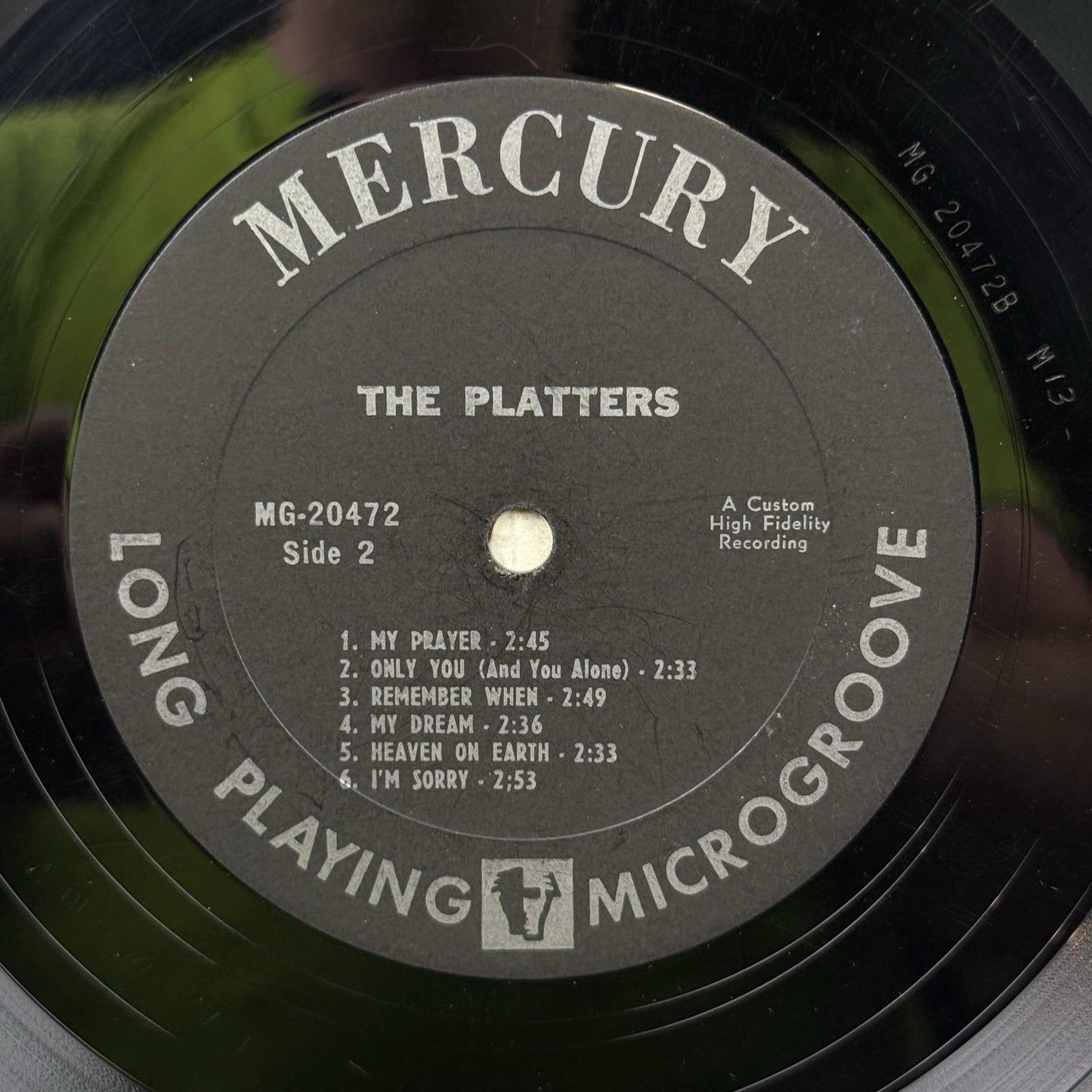 THE PLATTERS -  Encore of Golden Hits - Vinyl LP- RECORD -EXCELLENT