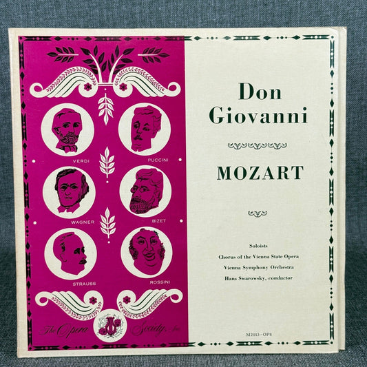Don Giovanni Mozart Opera Society LP Vinyl Record Vienna Symphony