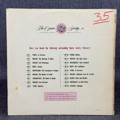 Don Giovanni Mozart Opera Society LP Vinyl Record Vienna Symphony