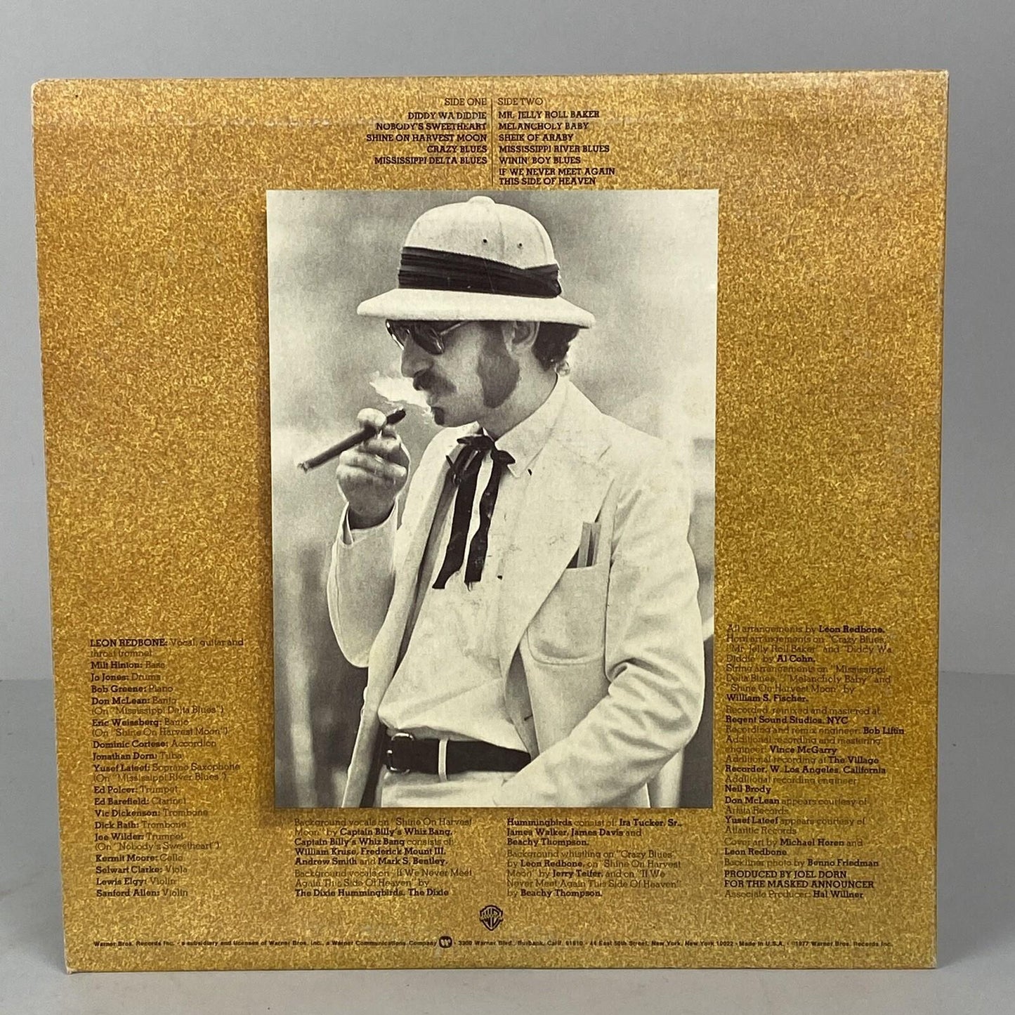 Leon Redbone - Double Time, Warner Bros Record 1977 Vinyl