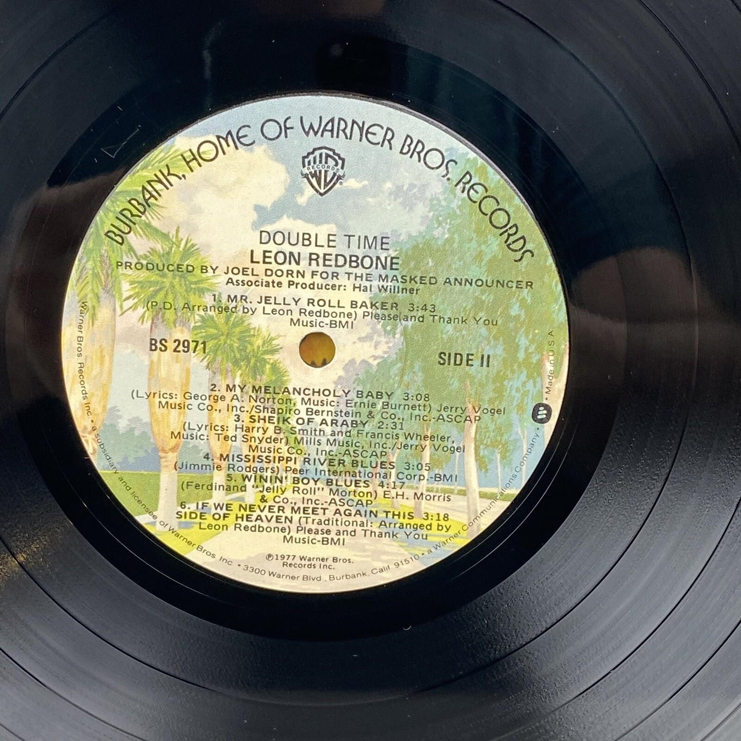 Leon Redbone - Double Time, Warner Bros Record 1977 Vinyl