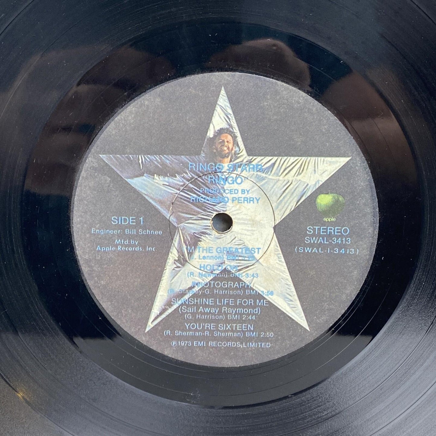 Ringo by Ringo Stare, Vinyl Record 1973 LP