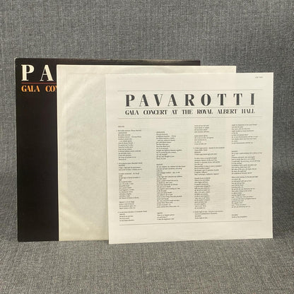 LUCIANO PAVAROTTI  Gala Concert at Royal Albert Hall Vinyl Record 1982 - NM