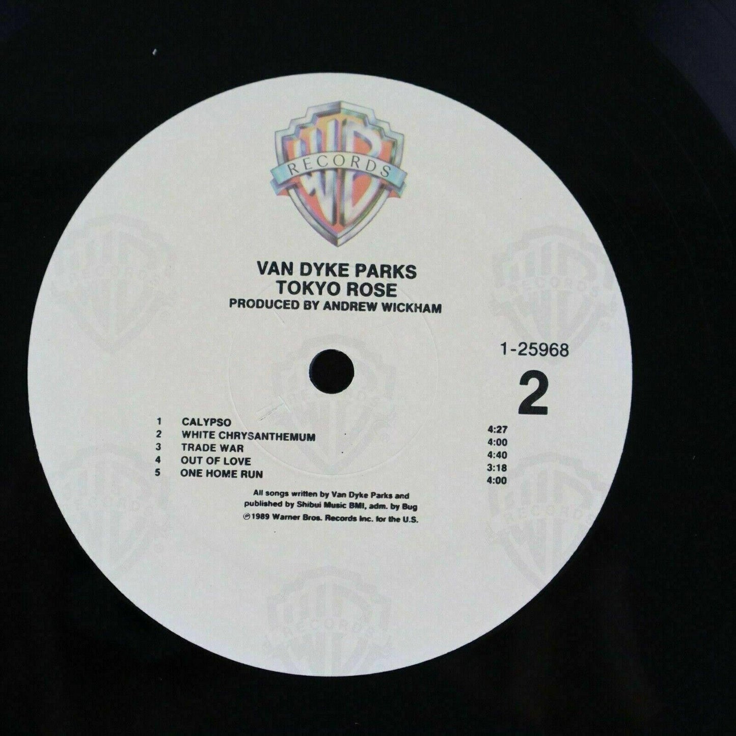 Van Dyke Parks Tokyo Rose Promotional Vinyl Record Album LP Warner Bros 1989 NM