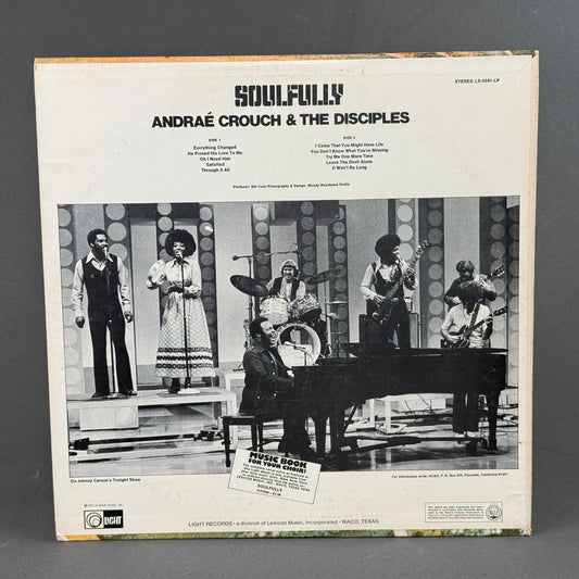 Andraé Crouch and The Disciples Soulfully Vinyl Record 12" Gospel LP - NEAR MINT
