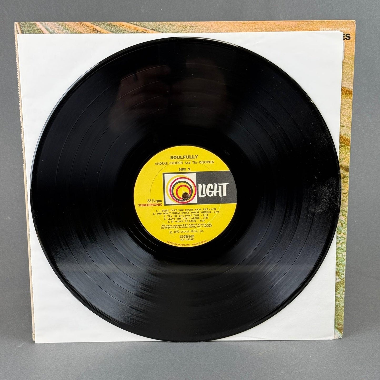 Andraé Crouch and The Disciples Soulfully Vinyl Record 12" Gospel LP - NEAR MINT
