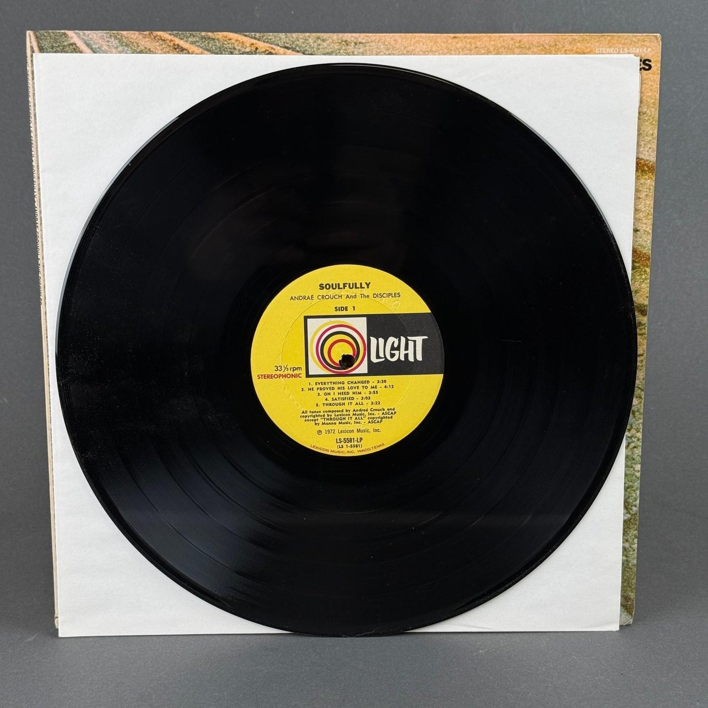 Andraé Crouch and The Disciples Soulfully Vinyl Record 12" Gospel LP - NEAR MINT