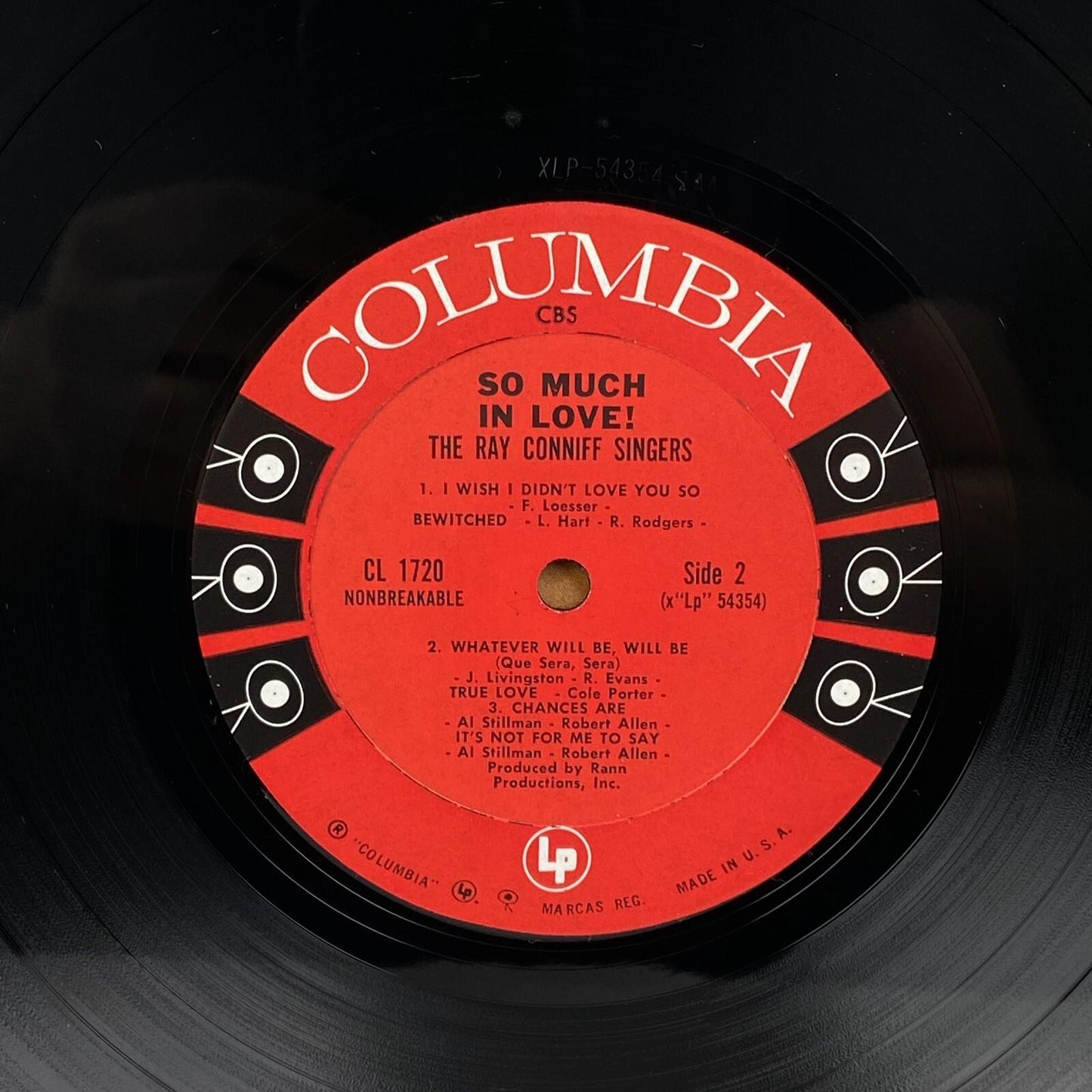 So Much in Love - Ray Conniff Singers, Columbia Records Six Eye (6 Eye) Vinyl