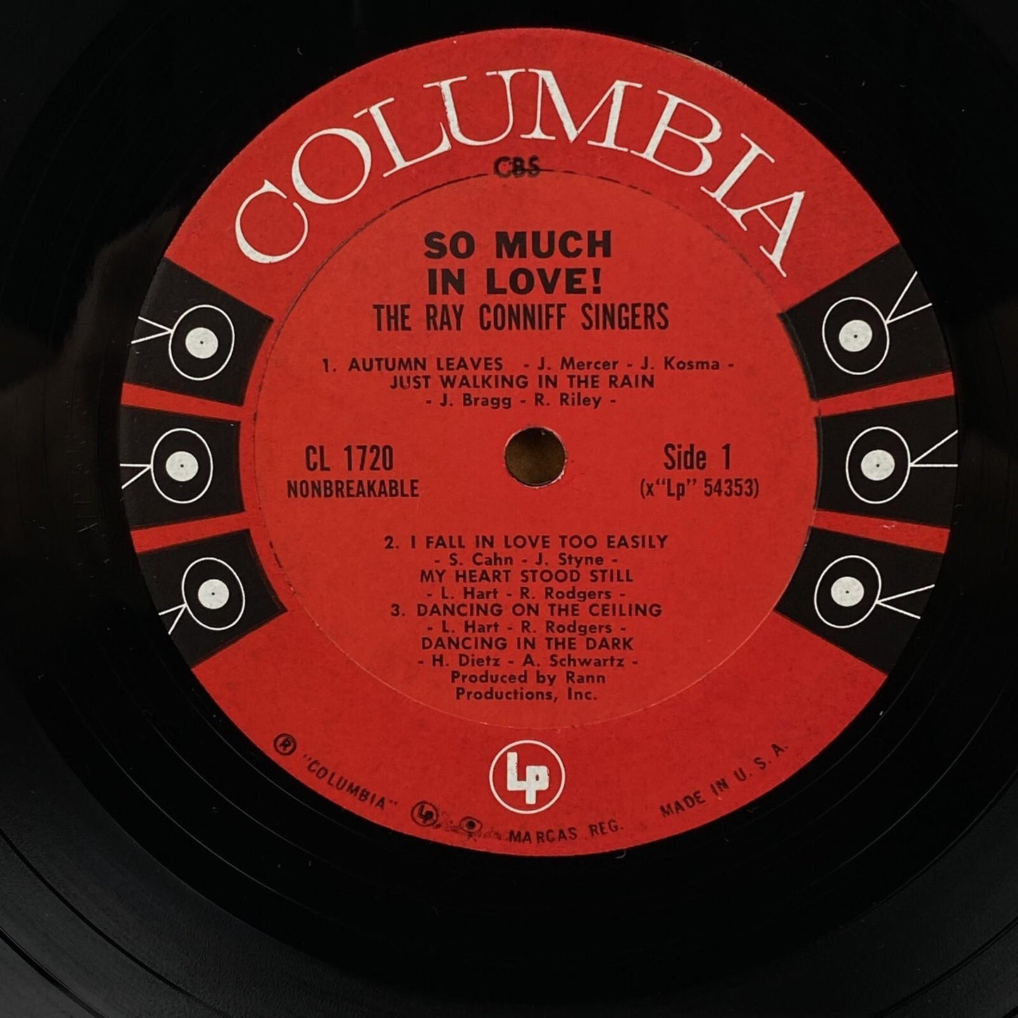 So Much in Love - Ray Conniff Singers, Columbia Records Six Eye (6 Eye) Vinyl