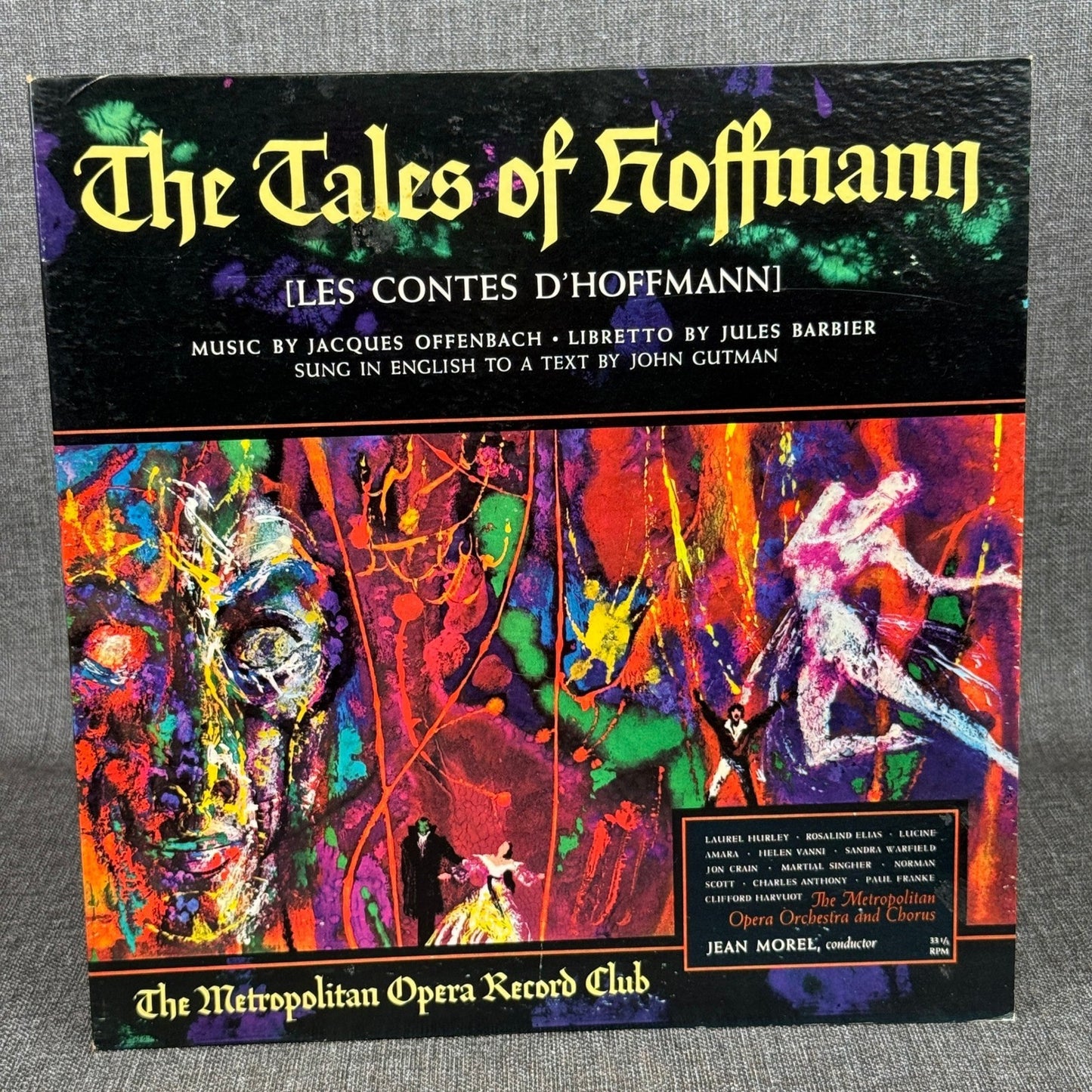 The Tales of Hoffmann Metropolitan Opera Record Club Vinyl - EXCELLENT