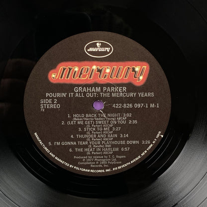Graham Parker Pourin' It All Out: The Mercury Years Vinyl Record 1985 - NM