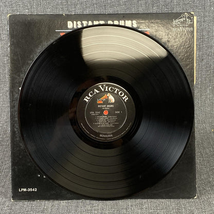 2 Vinyl Records The Best Of Jim Reeves , Distant Drums 1960's  - Very Good
