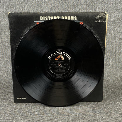 2 Vinyl Records The Best Of Jim Reeves , Distant Drums 1960's  - Very Good