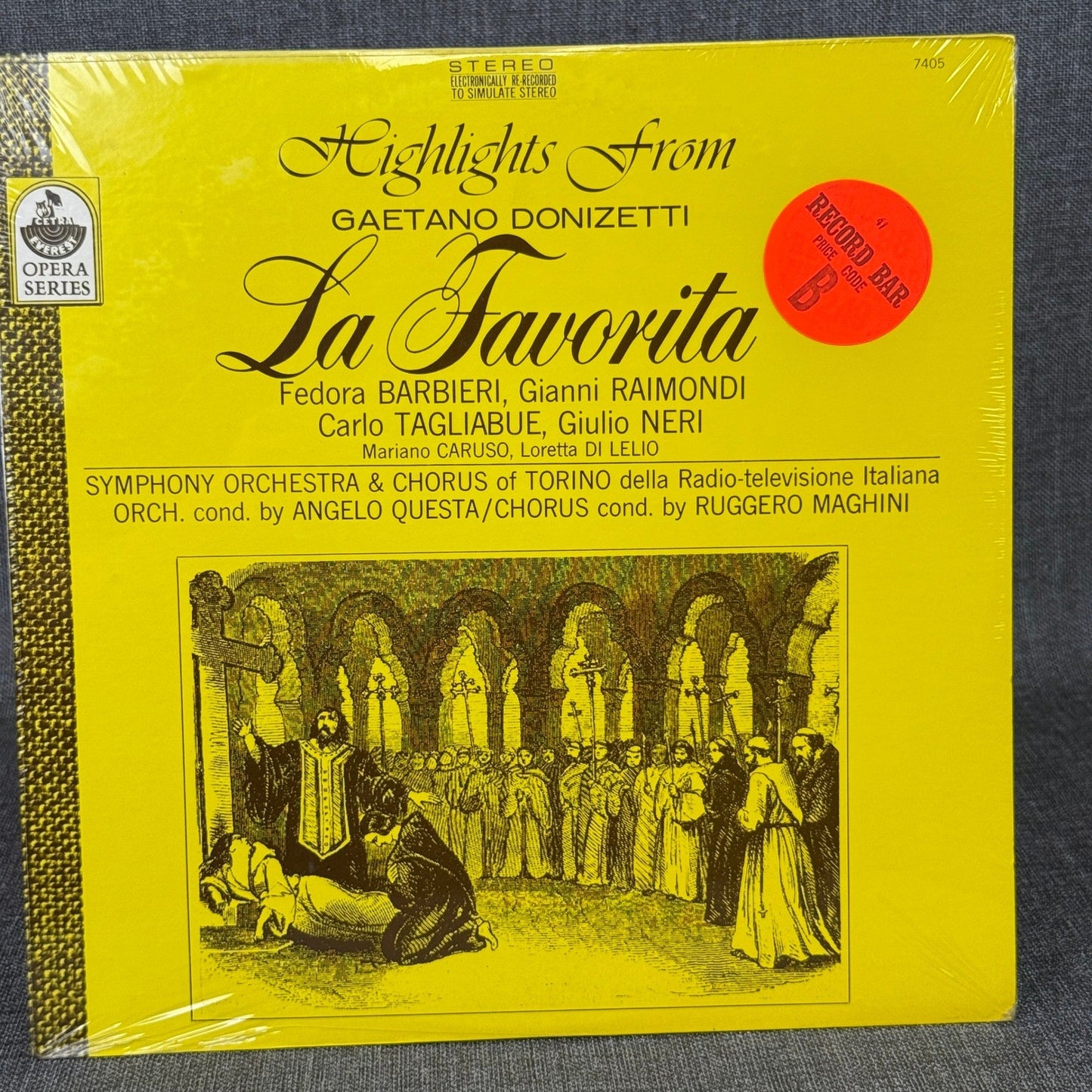 Highlights From Gaetano Donizetti La Favorita Opera Series LP Record -SEALED