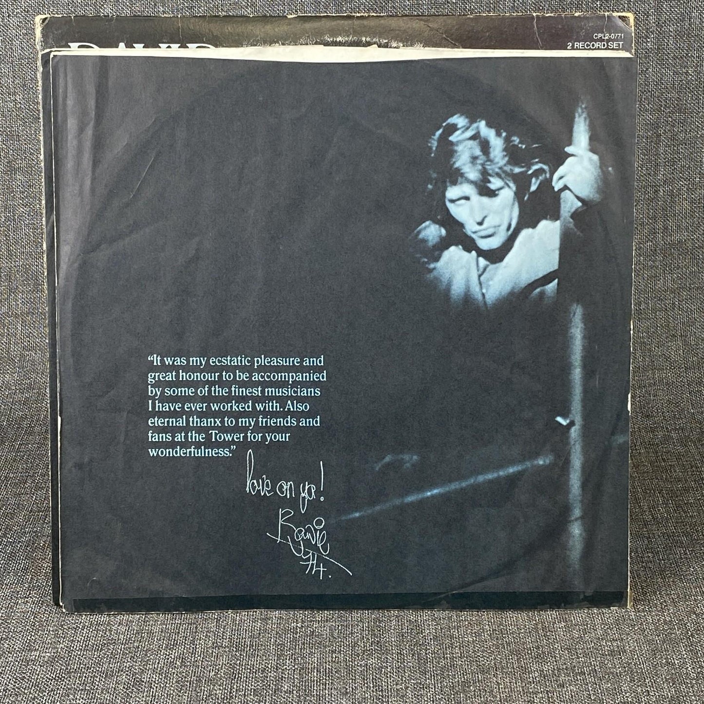 David Bowie David Live Original 2 Vinyl Record Set 1974