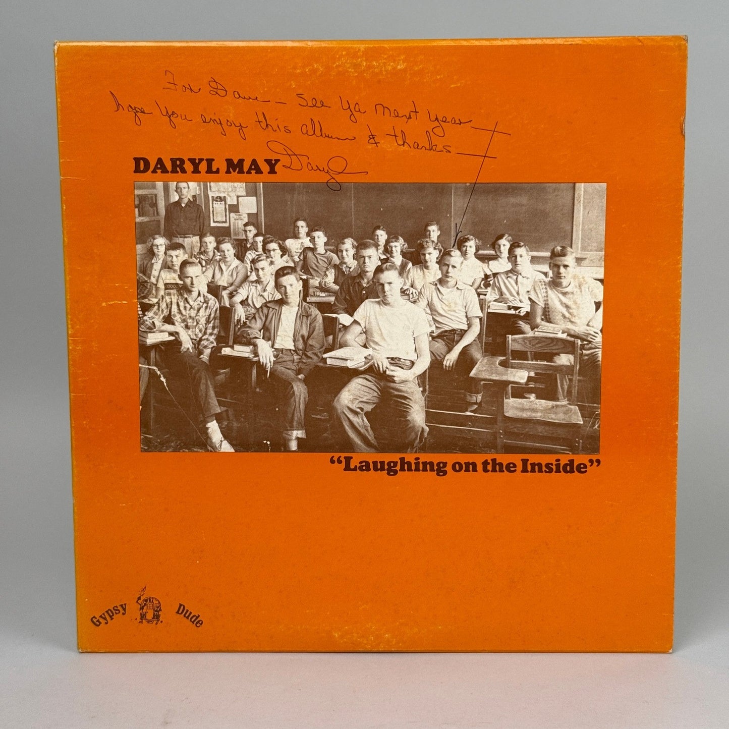 Daryl May Laughing On The Inside Vinyl Record Album SIGNED Clearwater FL