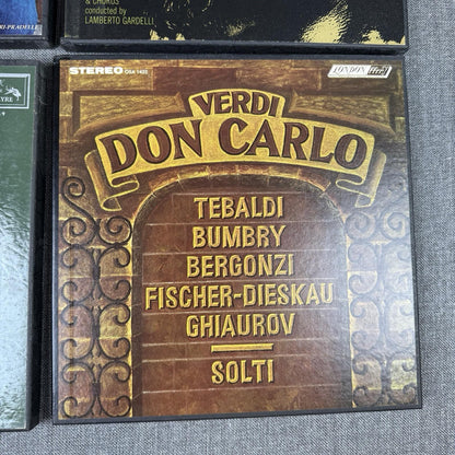 Lot of 4 Sets of Classic Operas Vinyl - Verdi , Puccini , Purrell ,  NEAR-MINT