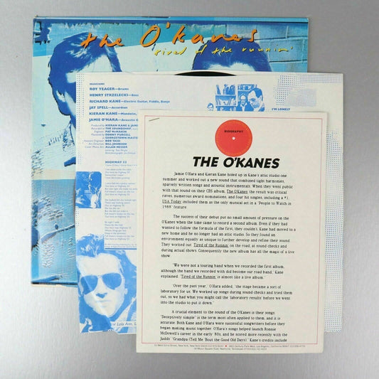 The O'Kanes Tired of the Runnin' 1988 Columbia Promo Vinyl LP Record Album