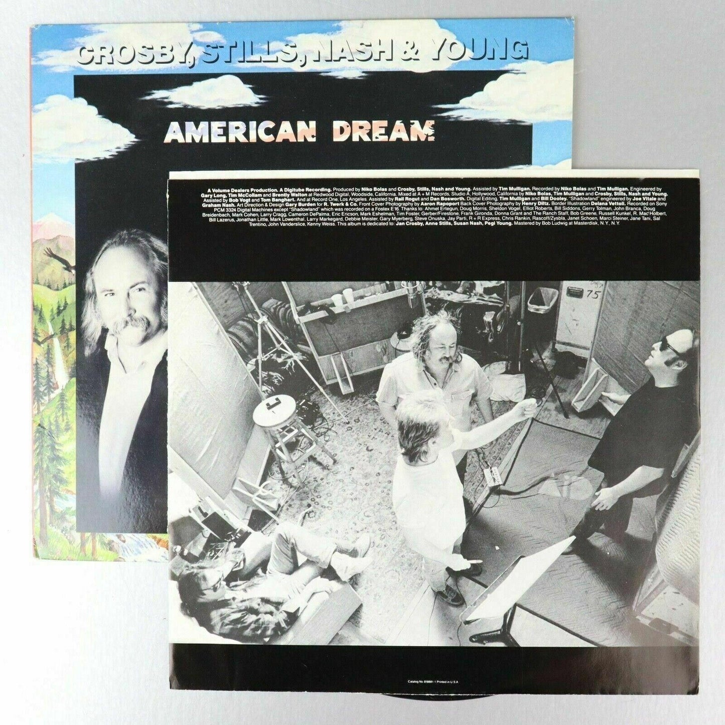 Crosby Stills Nash & Young American Dream PROMO Vinyl Record LP 1988 Atlantic