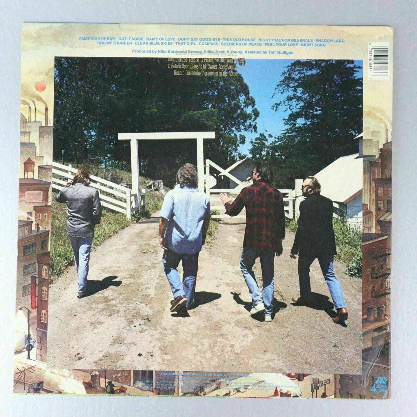 Crosby Stills Nash & Young American Dream PROMO Vinyl Record LP 1988 Atlantic