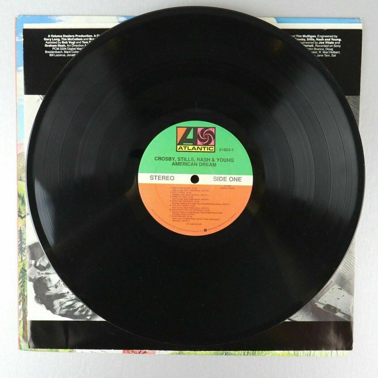 Crosby Stills Nash & Young American Dream PROMO Vinyl Record LP 1988 Atlantic