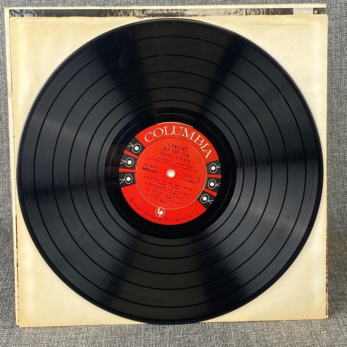 Concert By The Sea Erroll Garner Columbia Six-Eye Vinyl LP Record