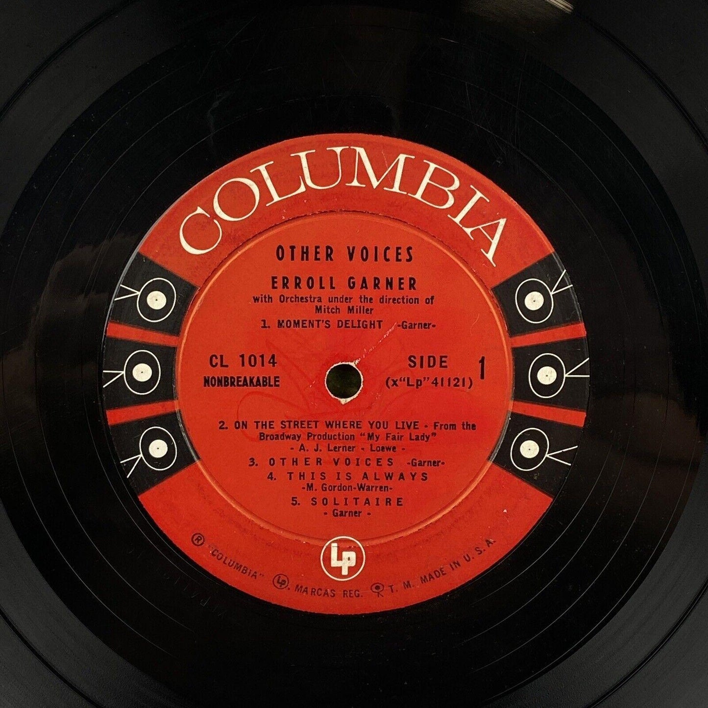 Other Voices Erroll Garner LP 6 Eye Vinyl Record Columbia Records Excellent