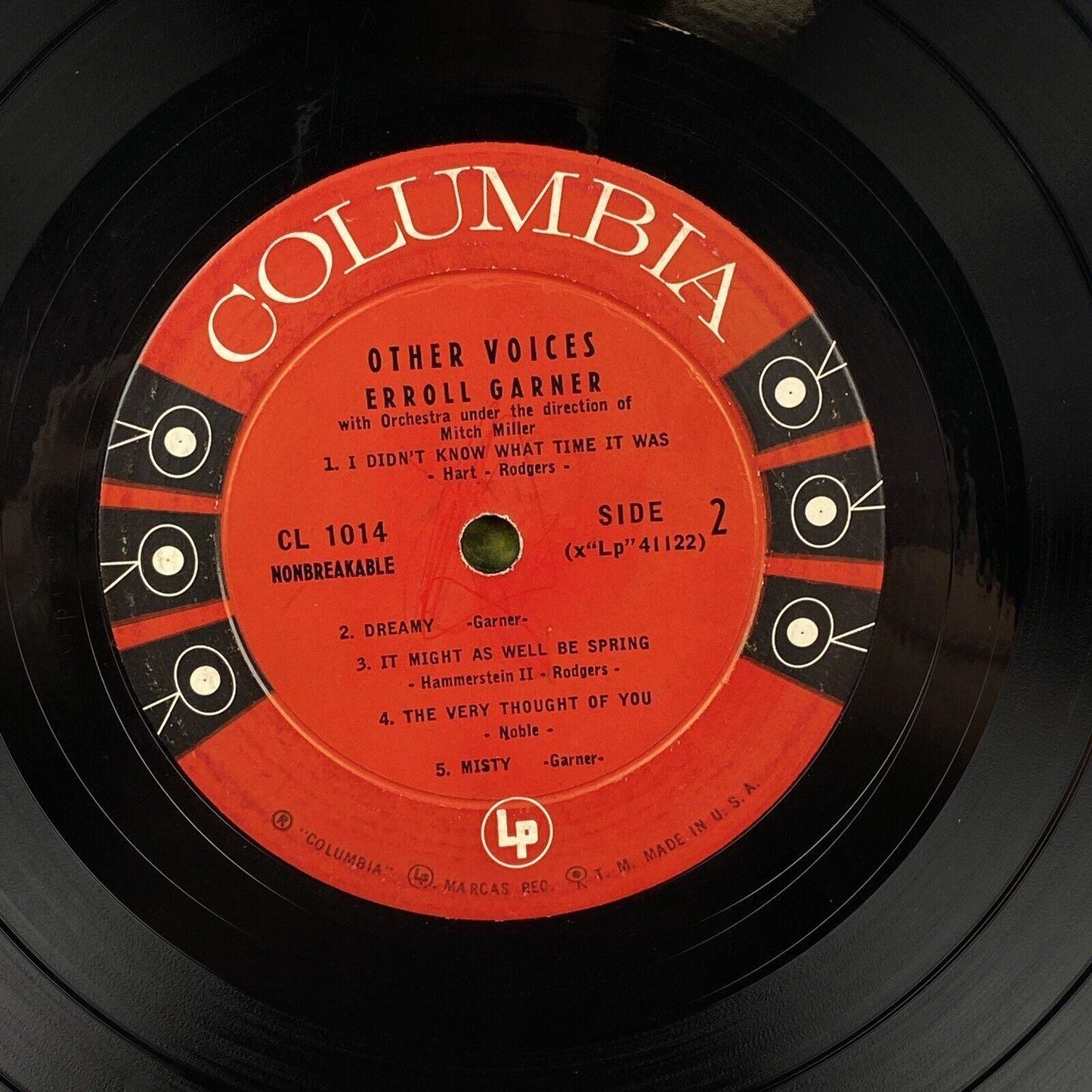 Other Voices Erroll Garner LP 6 Eye Vinyl Record Columbia Records Excellent